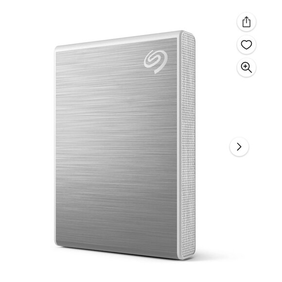 Seagate Hard Drive- One Touch SSD 1TB External SSD Portable - Silver *BNIB* - Picture 3 of 8